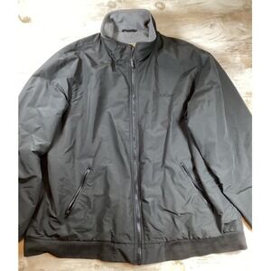 Vintage LL Bean black‎ full zip jacket with fleece lining